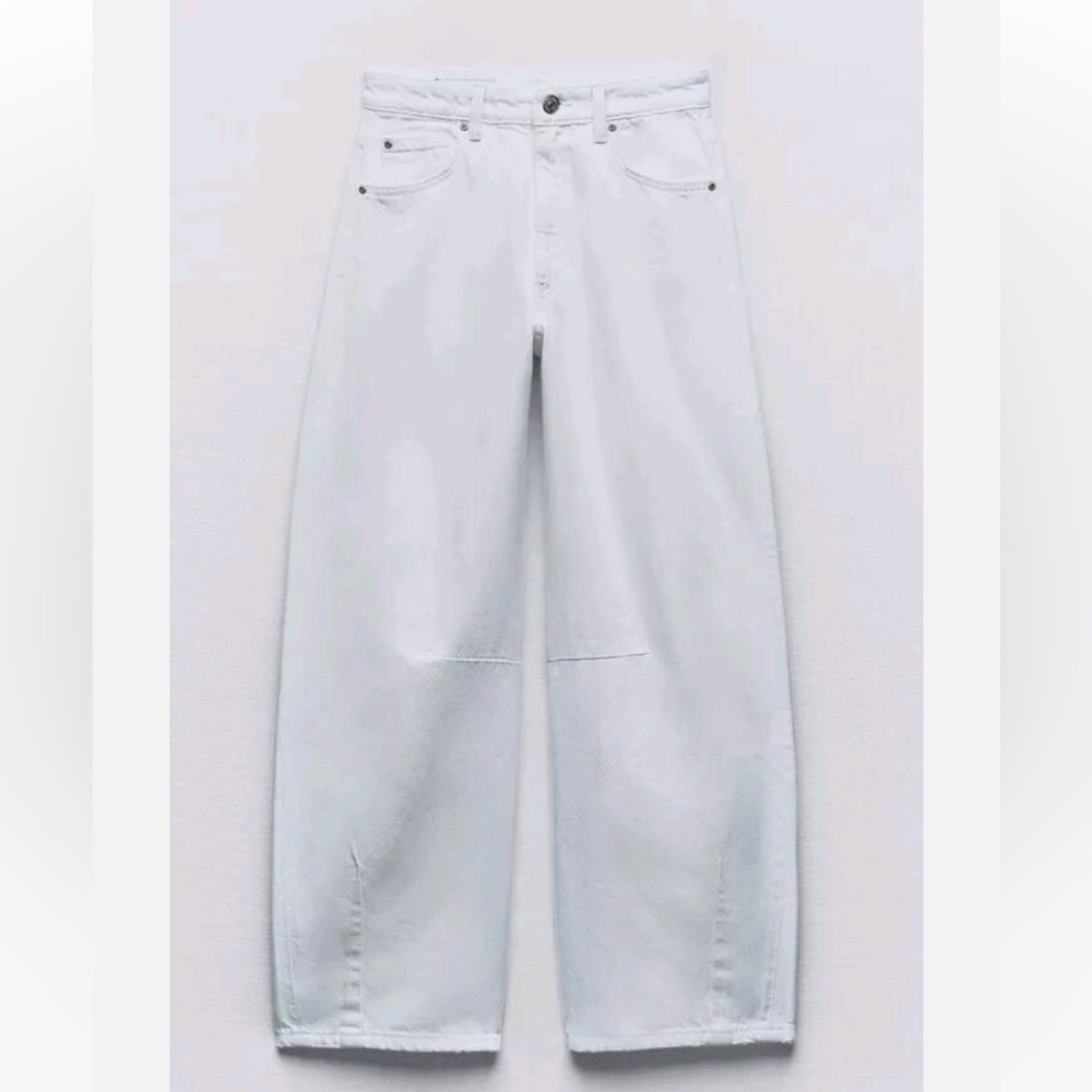 Zara Mid Waist Baggy Balloons Jeans